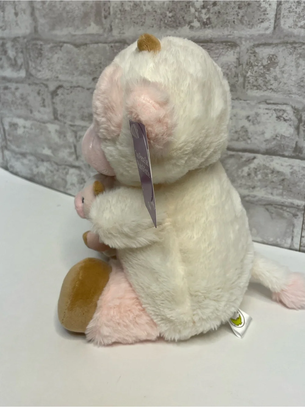 Animal Adventure Cow Baby Toy Plush Stuffed Animal With Rattle Stuffie NWT Lovey